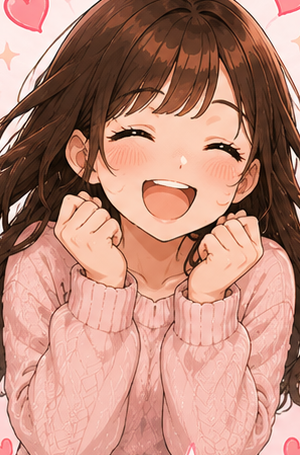 写メ日記代行ナビの案内キャラクター(笑顔)